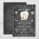 Search for polar bear baby boy shower invitations Baby its cold outside