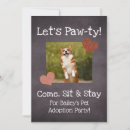 Search for pet adoption invitations Party