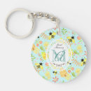 Search for honey bee keychains Floral