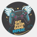 Search for eat sleep game stickers Gamer