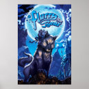 Recherche de loup bleu posters Lune