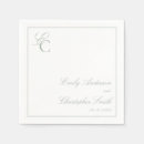Recherche de vert mariage serviettes Minimaliste