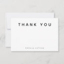 Search for just married wedding thank you cards Typography
