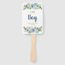 Recherche de baby shower hand fans Bleu