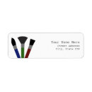 Search for paint brushes return address labels Artist