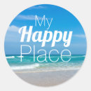 Search for this is my happy place stickers Beach