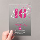 Search for stylish sweet 16 invitations Glitter