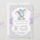 Search for purple elephant baby shower invitations Cute