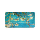 Search for almond return address labels Gogh