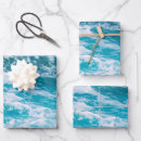 Search for ocean wave wrapping paper Blue ocean waves