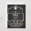 Recherche de gatsby invitations Vintage