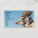 Recherche de cow girls cartes visite Cowboy