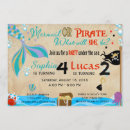 Recherche de mermaid birthday invitations Pirate