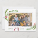 Search for peace joy and hope holiday cards Calligraphy