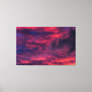 Search for red sunset canvas prints Clouds