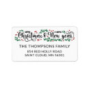 Search for add photo return address labels Merry christmas