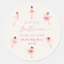 Search for pink ballerina baby shower stickers A little ballerina