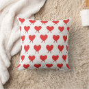Search for red heart design pillows Modern