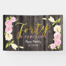 Search for floral birthday banners Gold