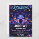 Search for glow bowling invitations For kids