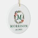 Search for monogram ornaments Just married