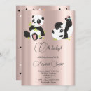 Recherche de pandas mignons invitations Fille