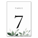 Search for greenery table cards Rustic
