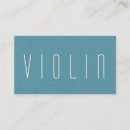 Search for violin business cards Simple