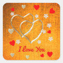 Recherche de deux coeurs autocollants Jour des valentines