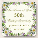 Search for 50th anniversary coasters Floral
