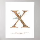 Search for floral letter posters Gold