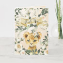 Recherche de jungle lion vœux cartes Lionceau