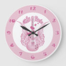 Recherche de coeurs musique horloges Rose