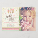 Search for boho wild one birthday invitations For kids