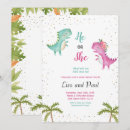 Search for dinosaur party baby pregnancy invitations He or she