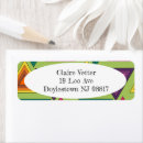 Search for pink and purple return address labels Orange