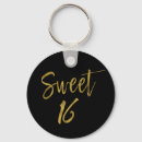 Search for 16th birthday keychains Gold