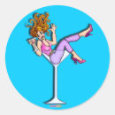 Recherche de verre de martini autocollants Cocktail