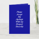 Recherche de honte vœux cartes Excuses