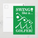 Recherche de golf cartes postales Golfeur
