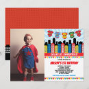 Recherche de cityscape invitations Super héros
