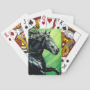 Search for black horse playing cards Stallion