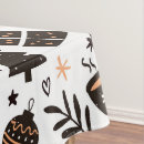 Search for black christmas tablecloths Black and white