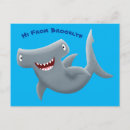 Search for hammerhead shark postcards Cute