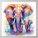 Recherche de éléphants colorés posters Moderne