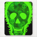 Search for skull green mousepads Scary