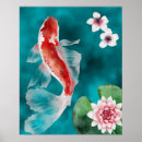 Recherche de poissons japonais art Oriental