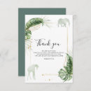 Search for safari baby shower thank you cards Elephant