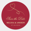 Recherche de gold save the date stickers Élégant