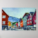 Recherche de norway travel posters Aquarelle